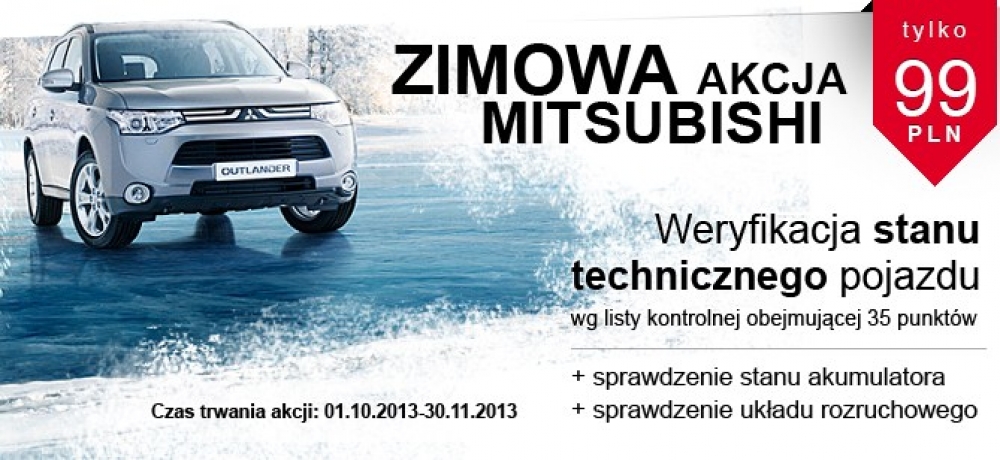 Zimowa Akcja Przeglądowa Mitsubishi