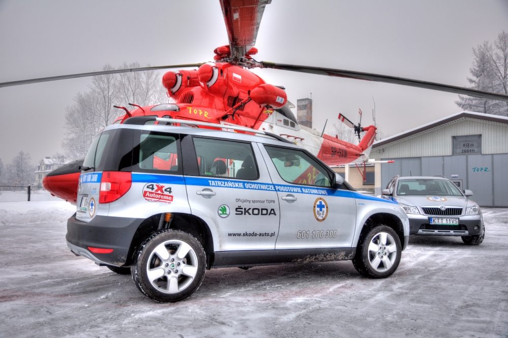 Marka Skoda już od od 14 lat z TOPR!