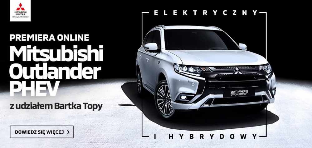 Wyjątkowa premiera Outlandera PHEV online z Bartłomiejem Topą