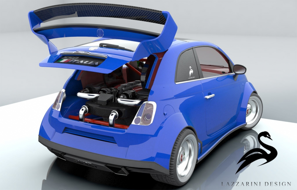 Fiat 500 z silnikiem od Ferrari?