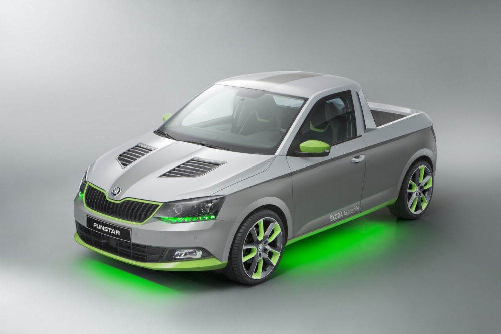Wesołe auto stażystów: Pickup Skoda FUNstar