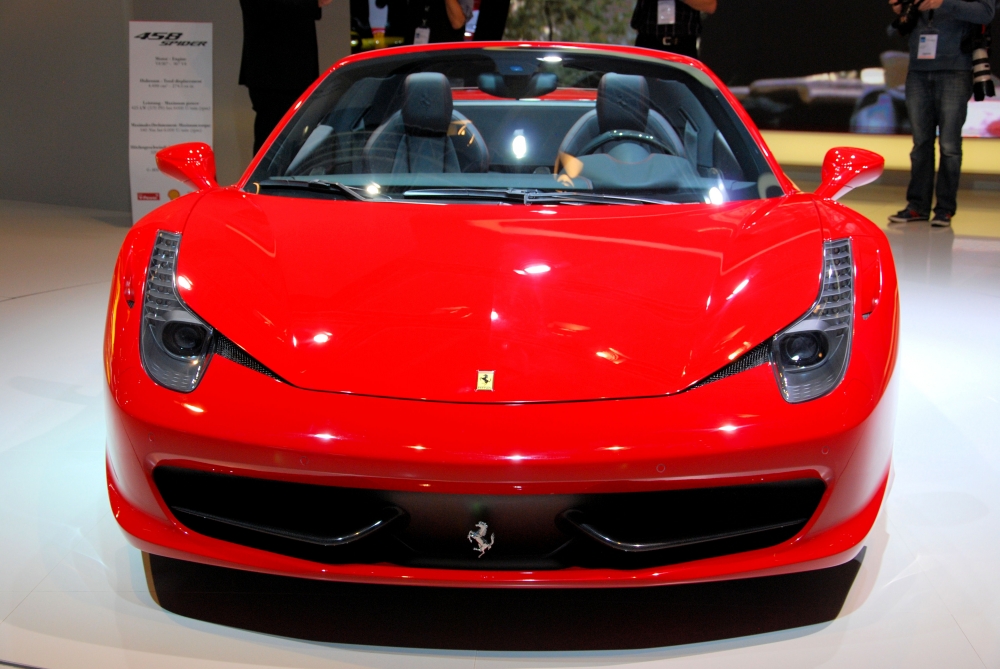 Ferrari 458 Spider - zdjęcia prosto z IAA 2011