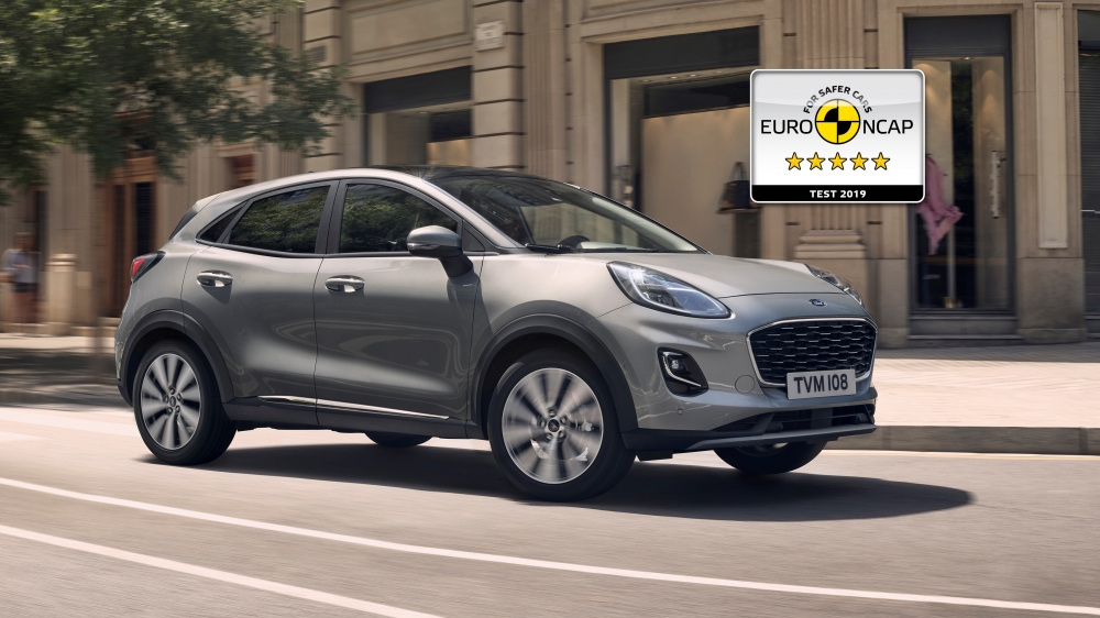Nowy Ford Puma dołącza do gamy modeli Forda z notą pięciu gwiazdek w testach bezpieczeństwa