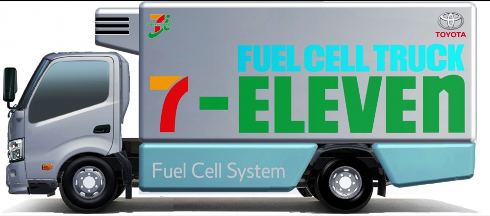 Wodorowe ciężarówki Toyoty będą zaopatrywać sklepy Seven-Eleven