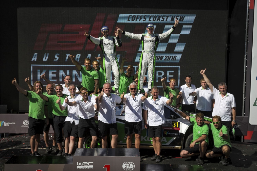 Załoga Skody rajdowymi mistrzami świata w WRC 2