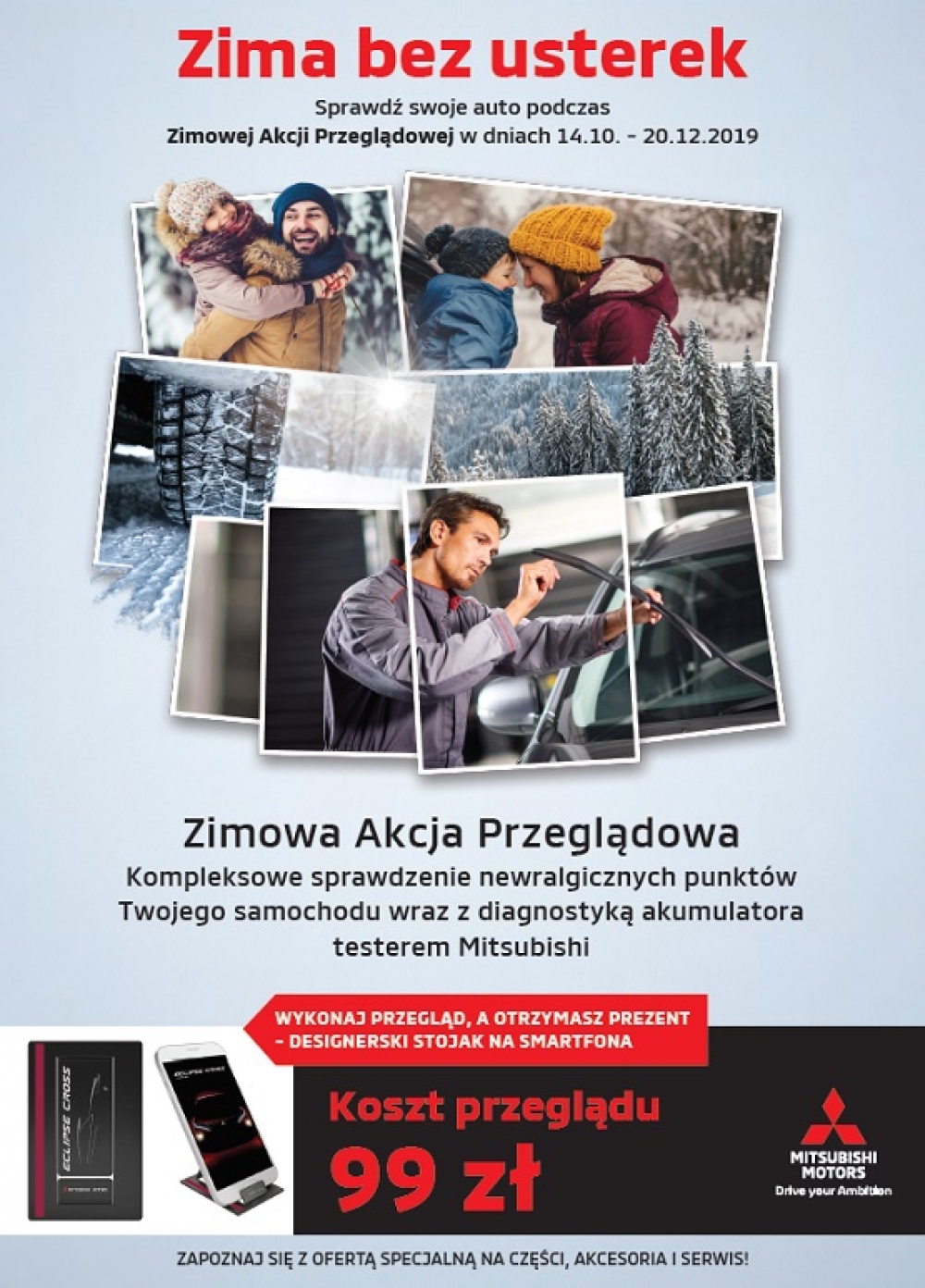 Zimowy przegląd w Mitsubishi za 99 zł