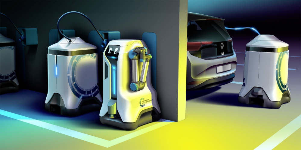 Mobilny robot ładujący – automatyczne ładowanie samochodów elektrycznych