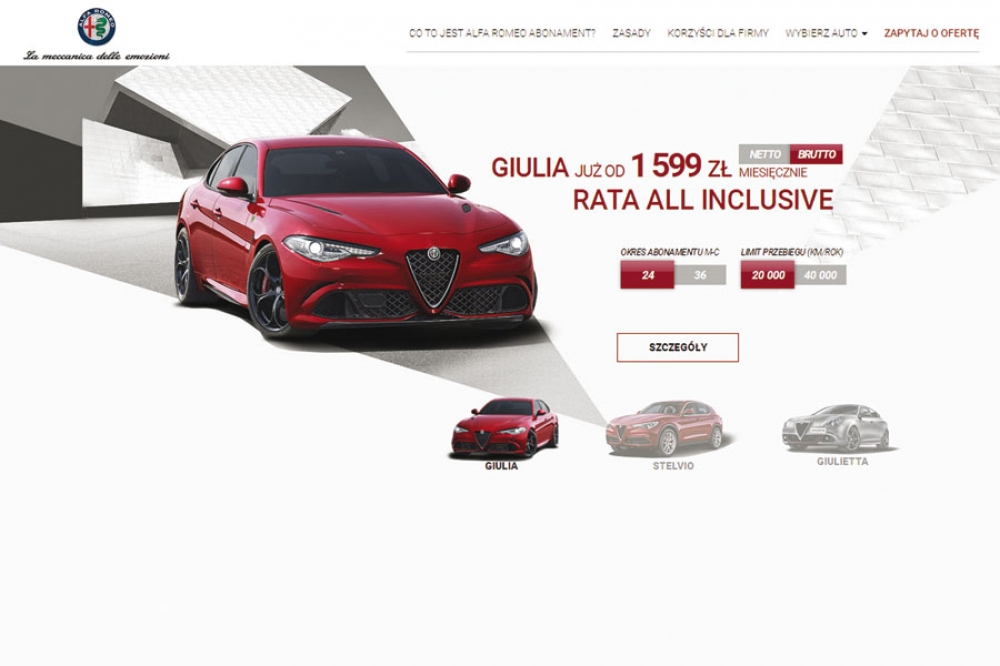 FCA poszerza ofertę najmu długoterminowego samochodów osobowych