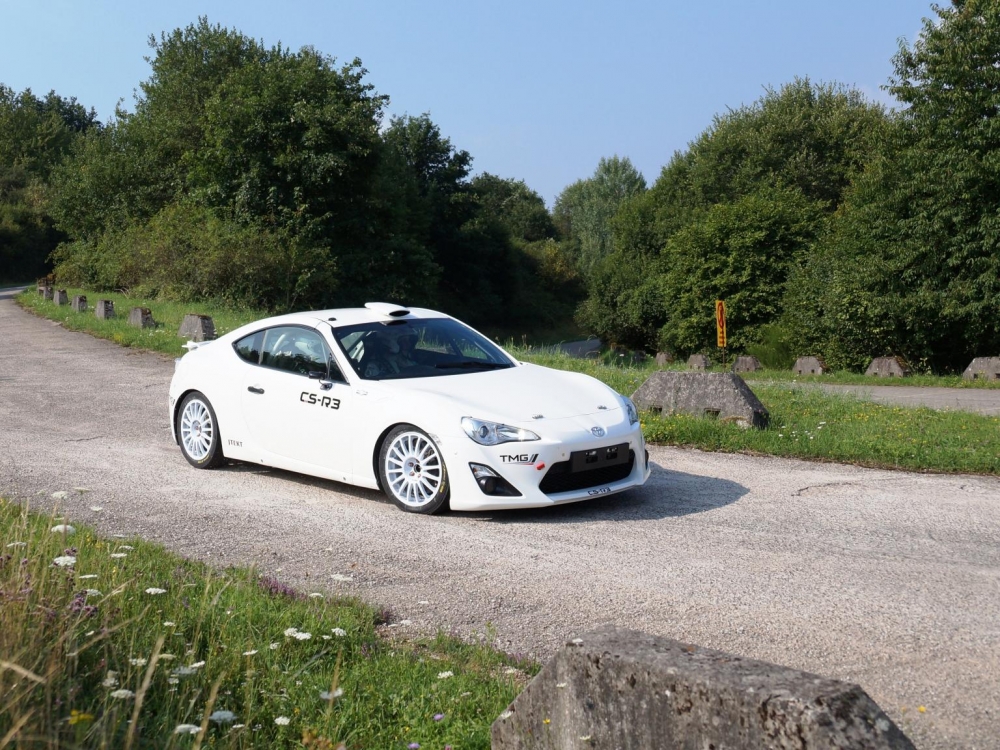 Test Toyoty GT86 CS-R3 podczas Rajdu Niemiec